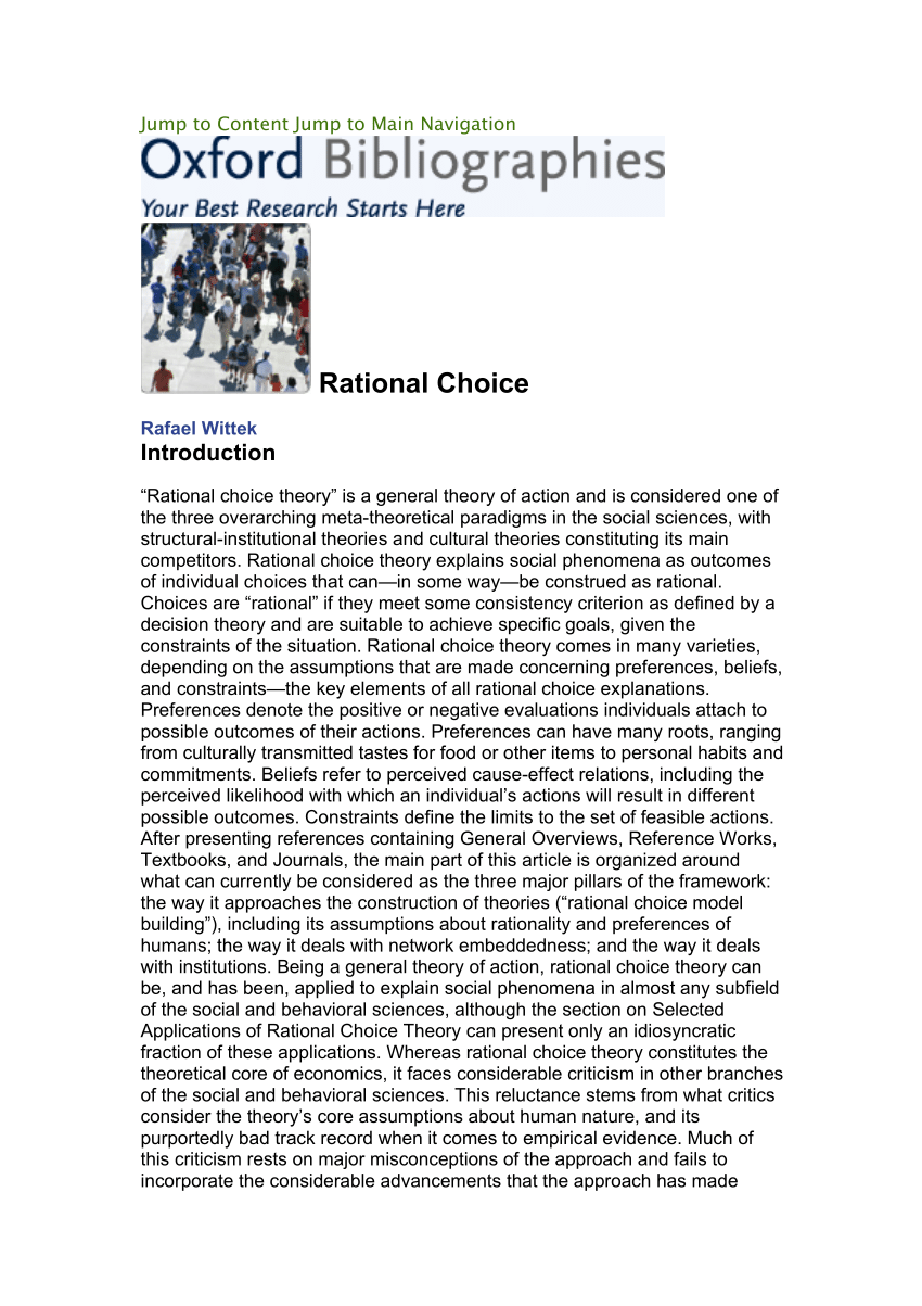 Pathologies of rational choice theory pdf