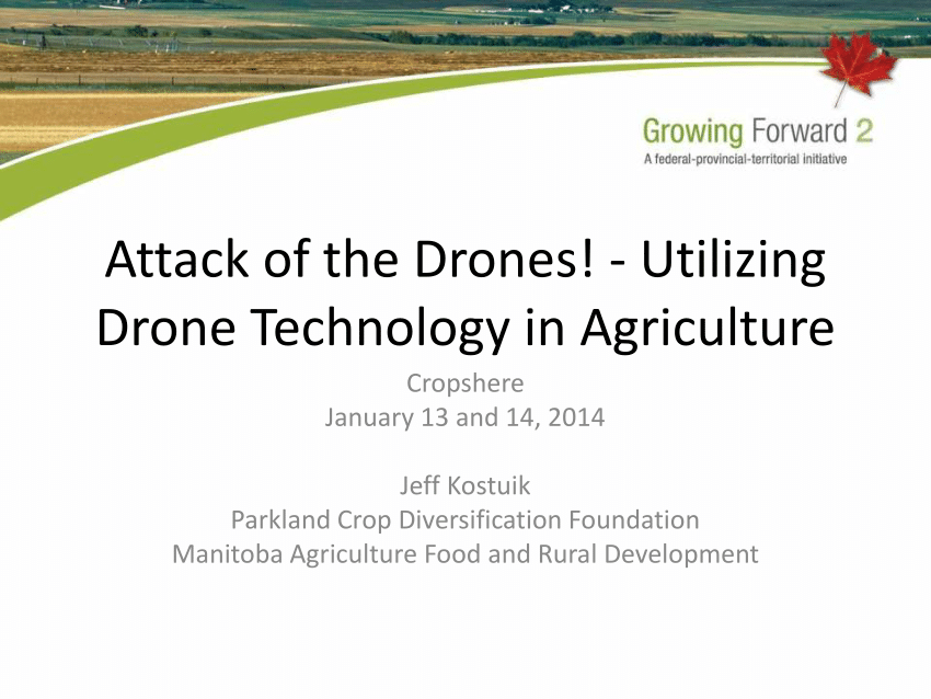 drone technology in agriculture research paper