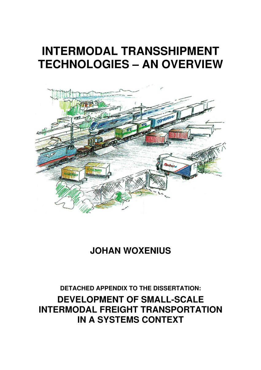 PDF) Intermodal transshipment technologies – an overview, Detached