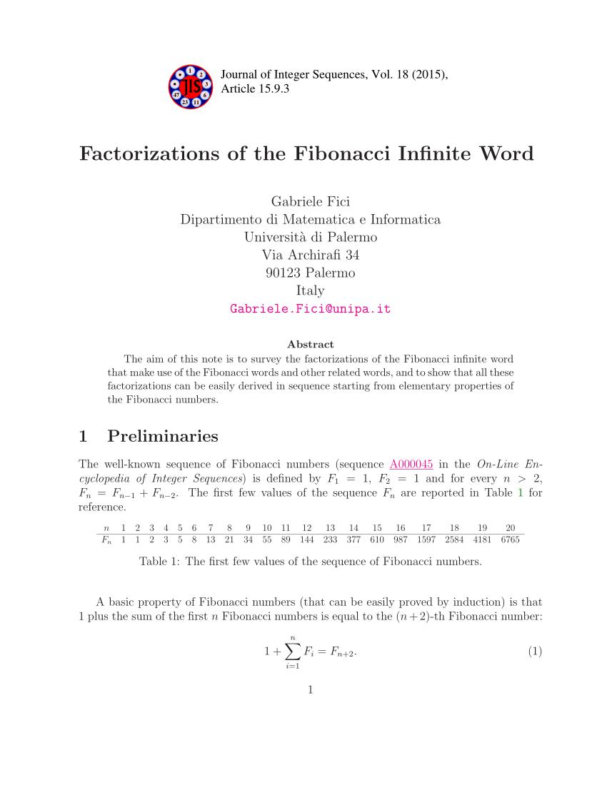 Serie II numero 81 - Dipartimento di Matematica e Informatica