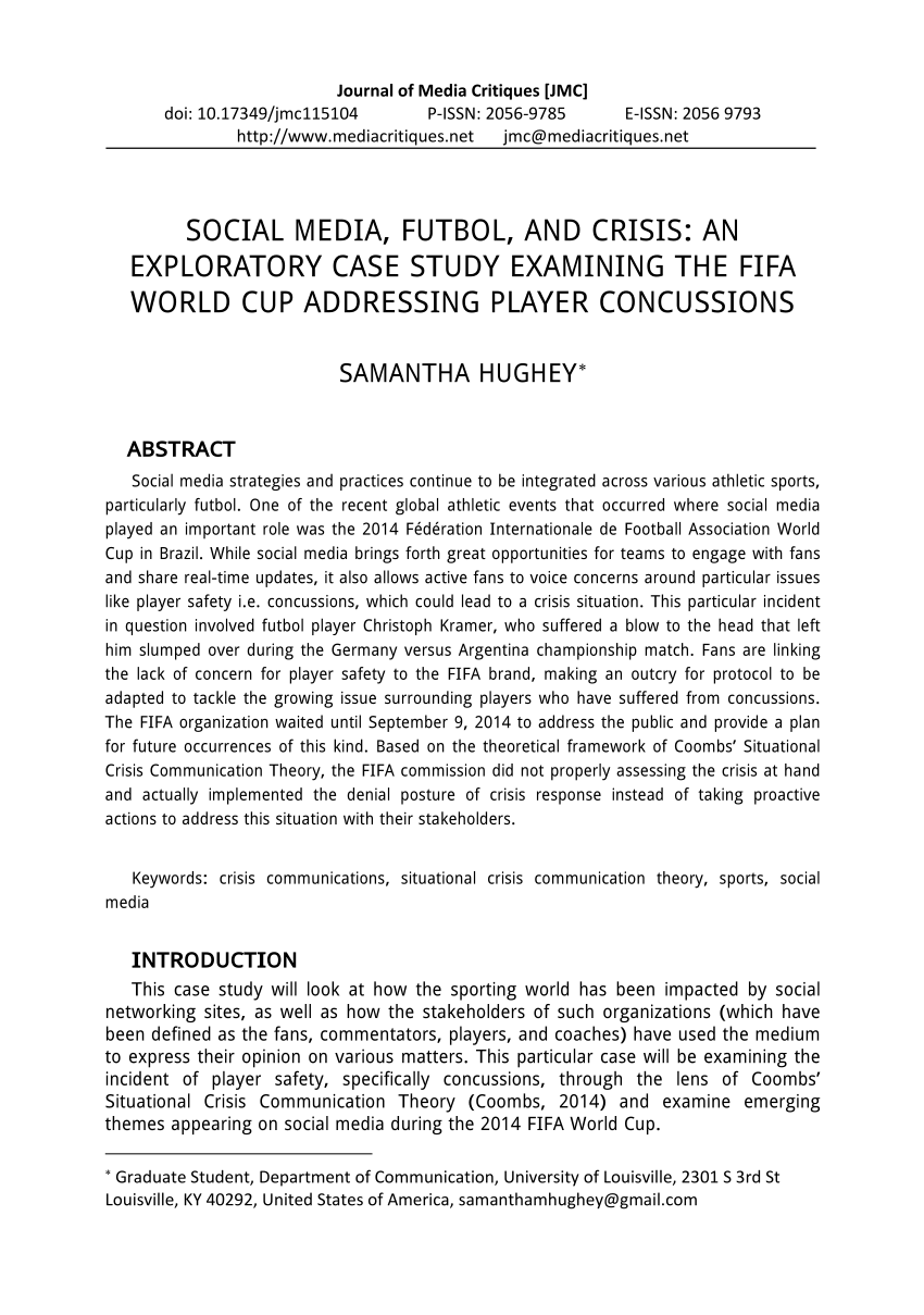 football social media case study