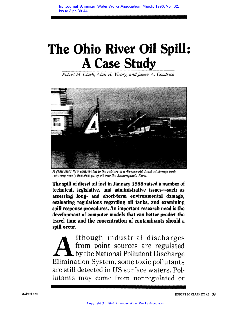 a case study on oil spill
