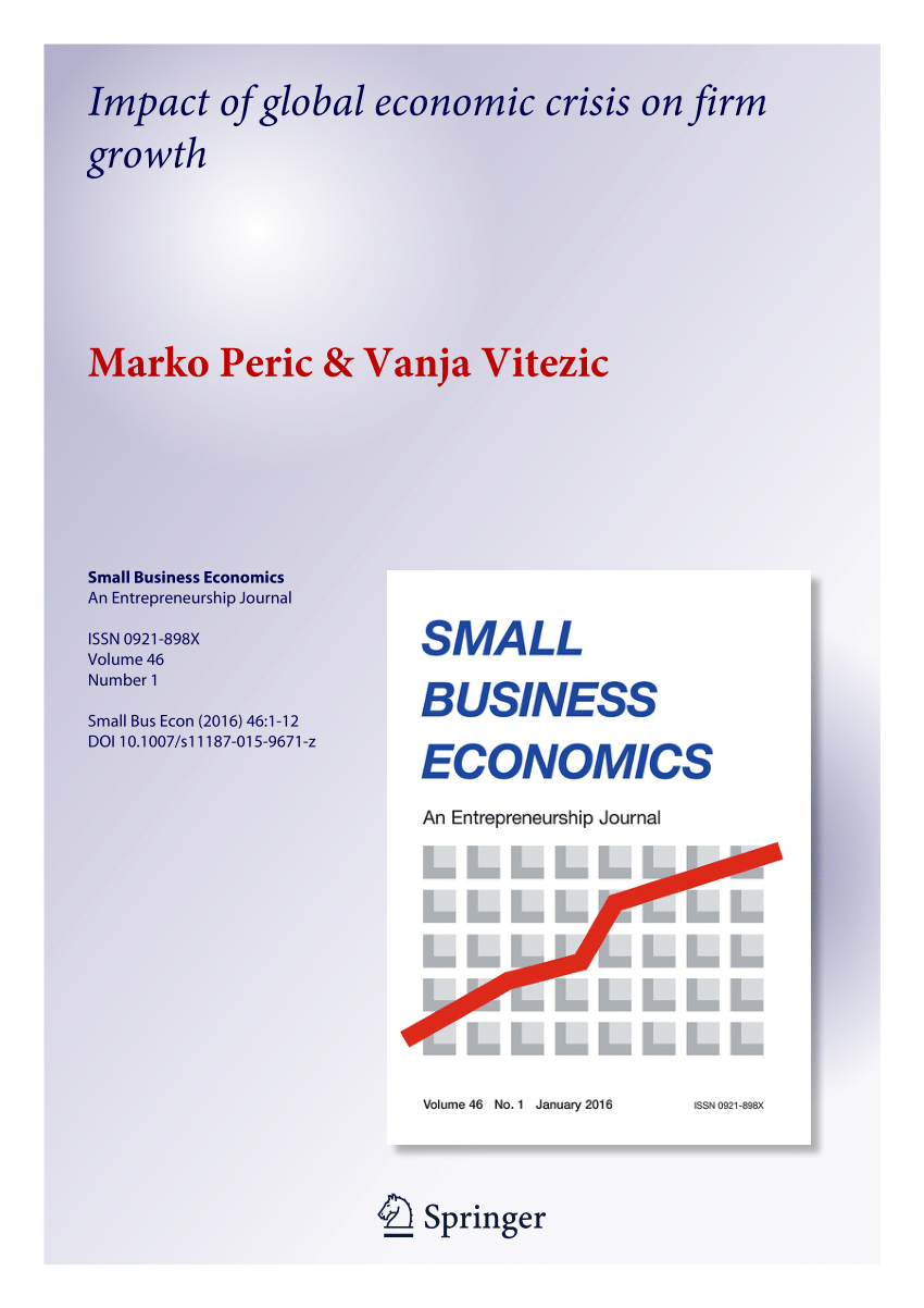 Pdf Impact Of Global Economic Crisis On Firm Growth