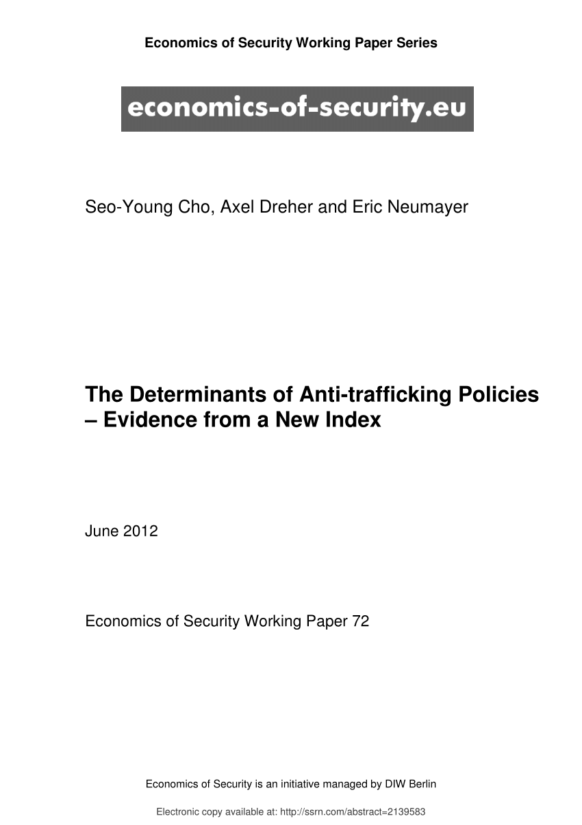 PDF Determinants of Anti Trafficking Policies Evidence from a  