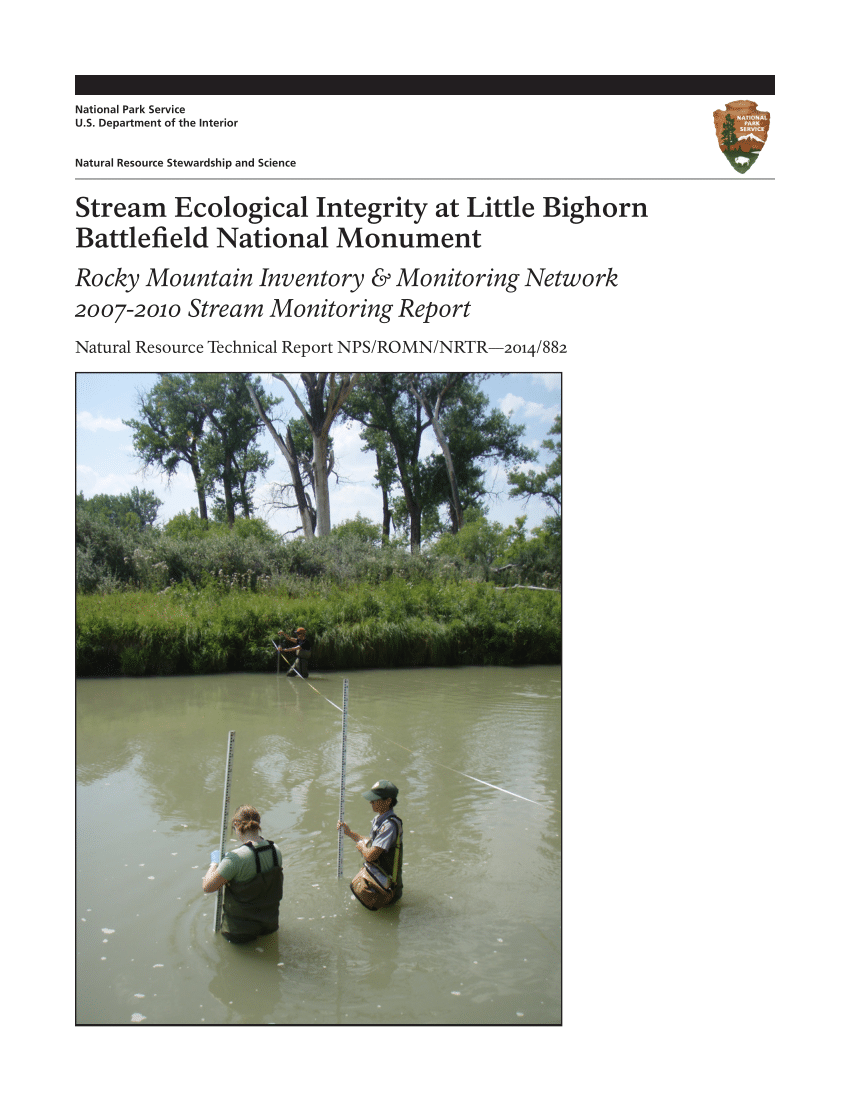 PDF) Stream ecological integrity at Grant-Kohrs Ranch National Historic  Site: Rocky Mountain Inventory & Monitoring Network 2008-2010 stream  monitoring report.