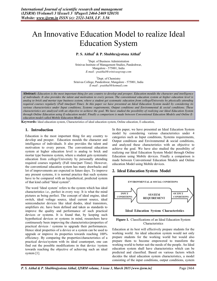 Ideal Education Model