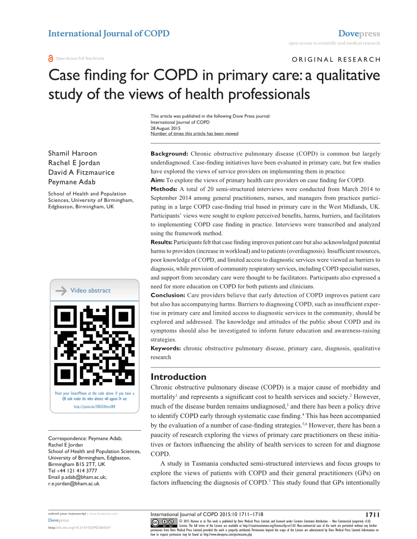 case study essay on copd