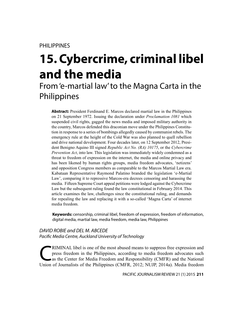 research paper about cybercrime law philippines