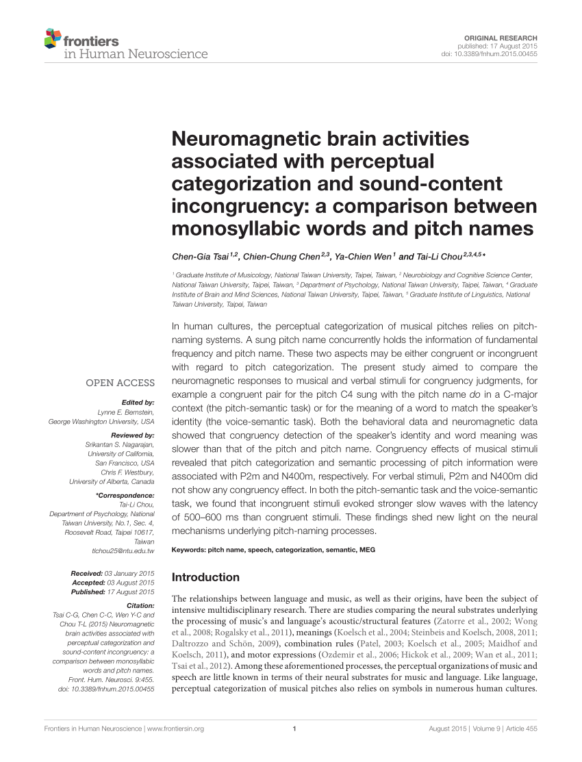 (PDF) Neuromagnetic brain activities associated with perceptual ...