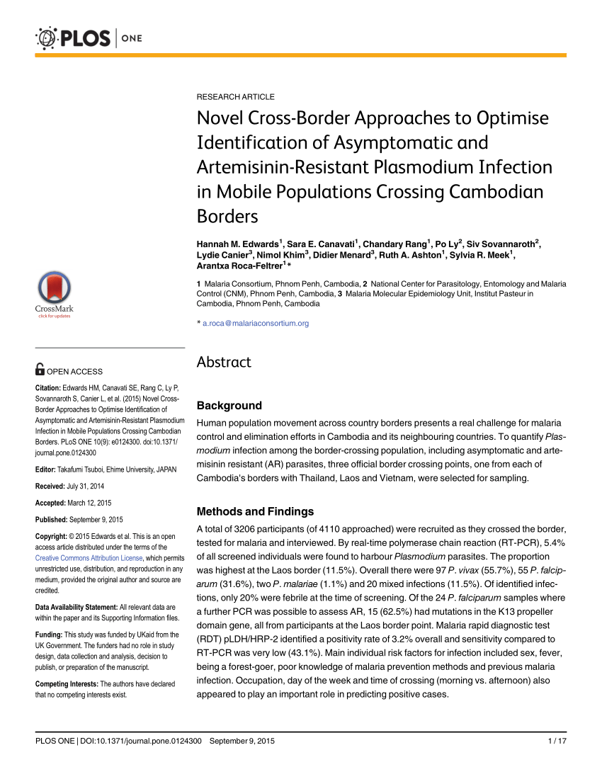 Malaria Consortium - Disease control, better health - Containing artemisinin  resistant plasmodium falciparum parasite and moving toward malaria pre  elimination status in cambodia