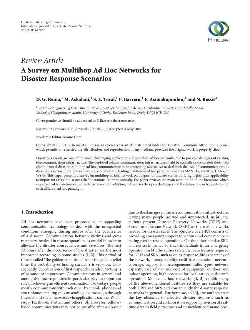 research papers on ad hoc network