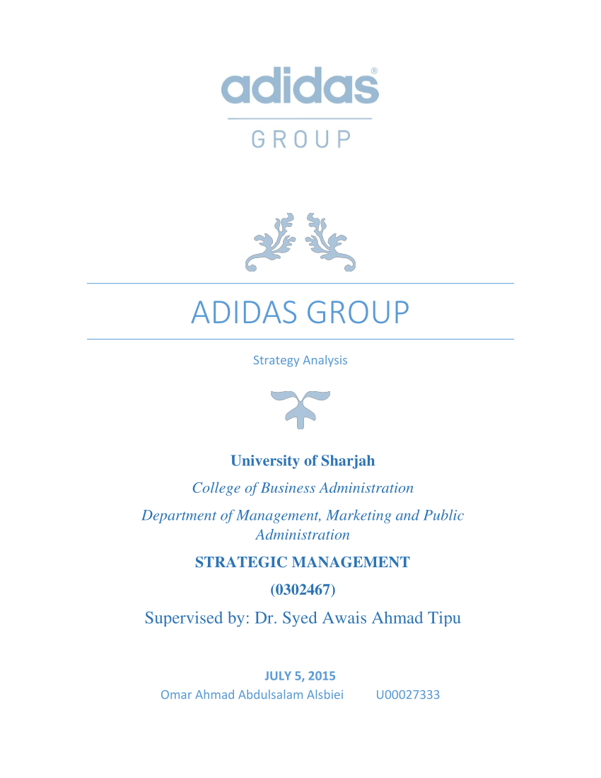 adidas competitive strategy