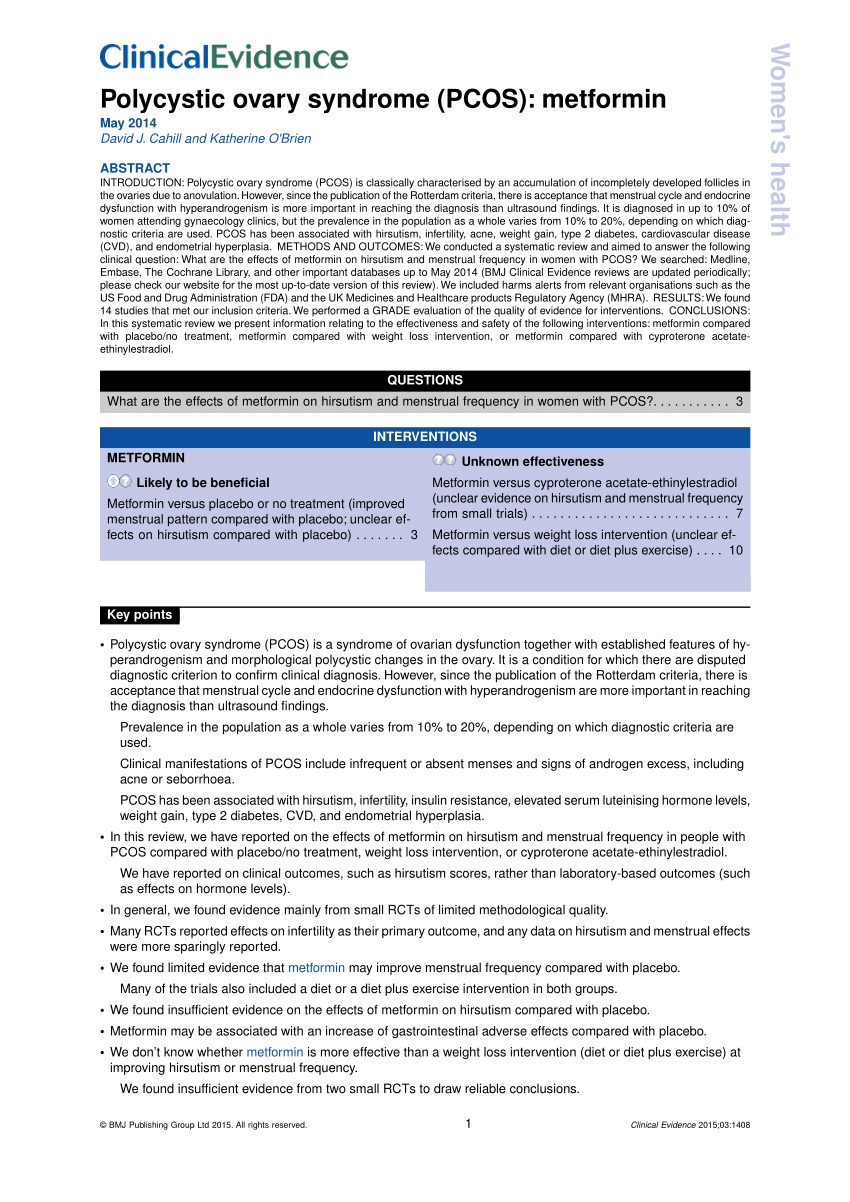 Metformin in linea