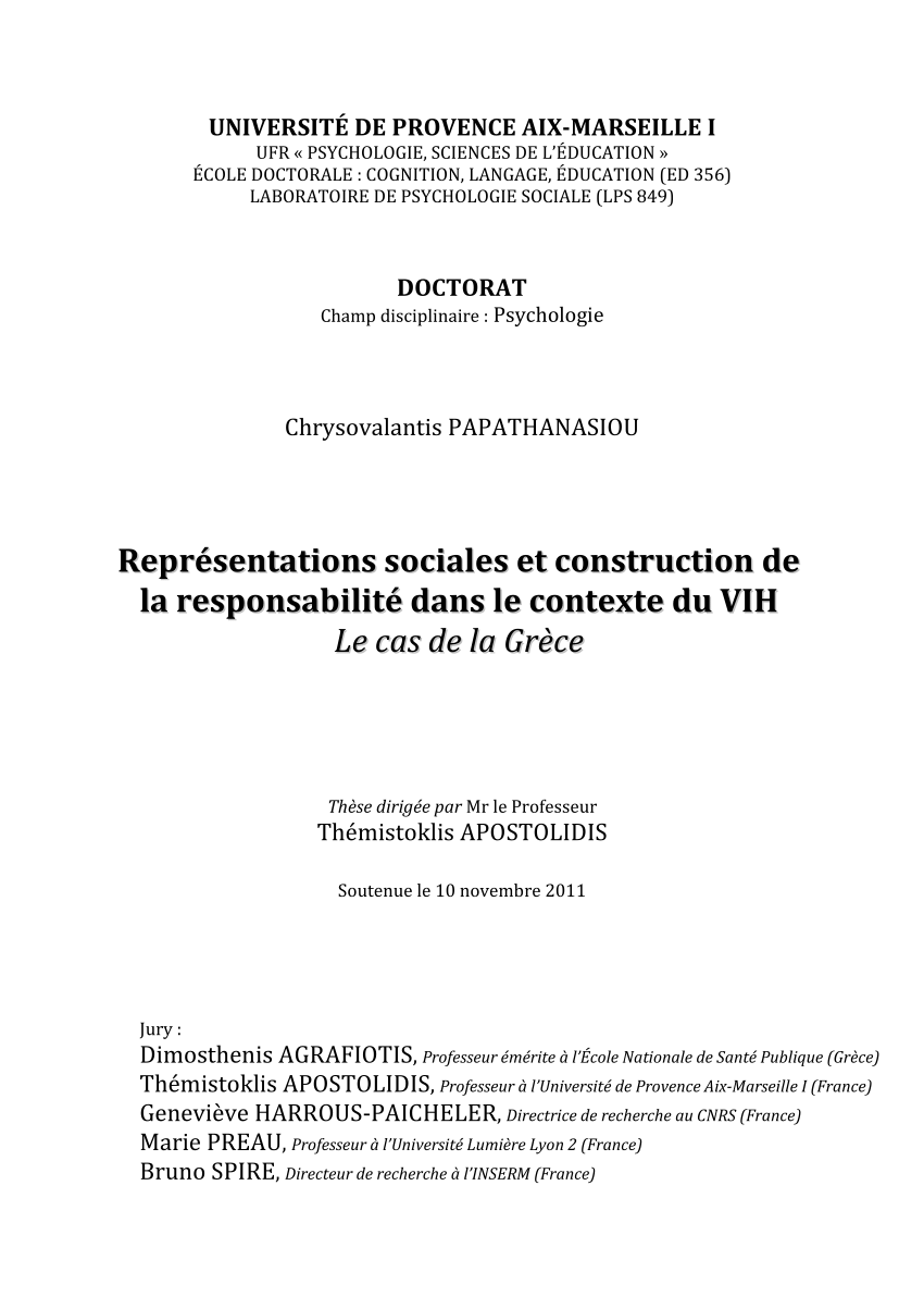 Pdf Représentations Sociales Et Construction De La