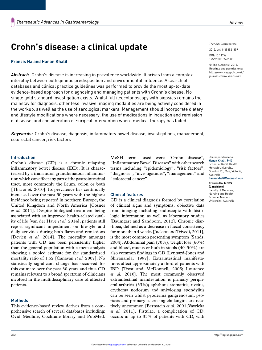 research paper on crohn's disease