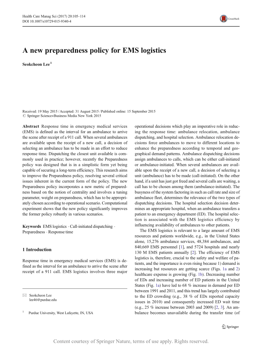 Study finds recent change in EMS transport policy could improve