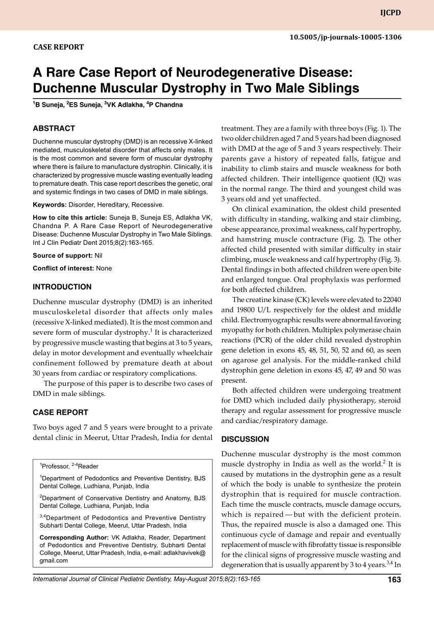 research paper on duchenne muscular dystrophy