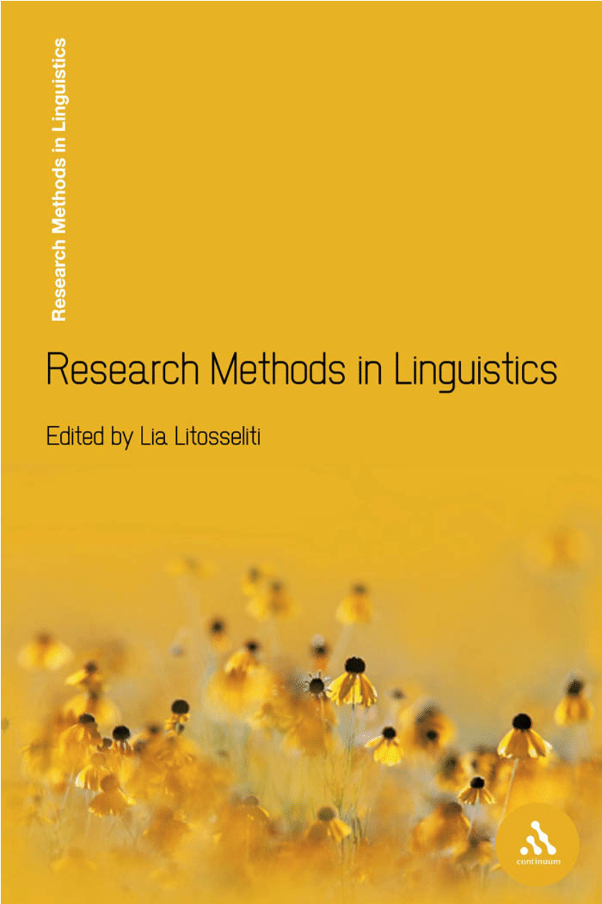(PDF) Research Methods In Cognitive Linguistics