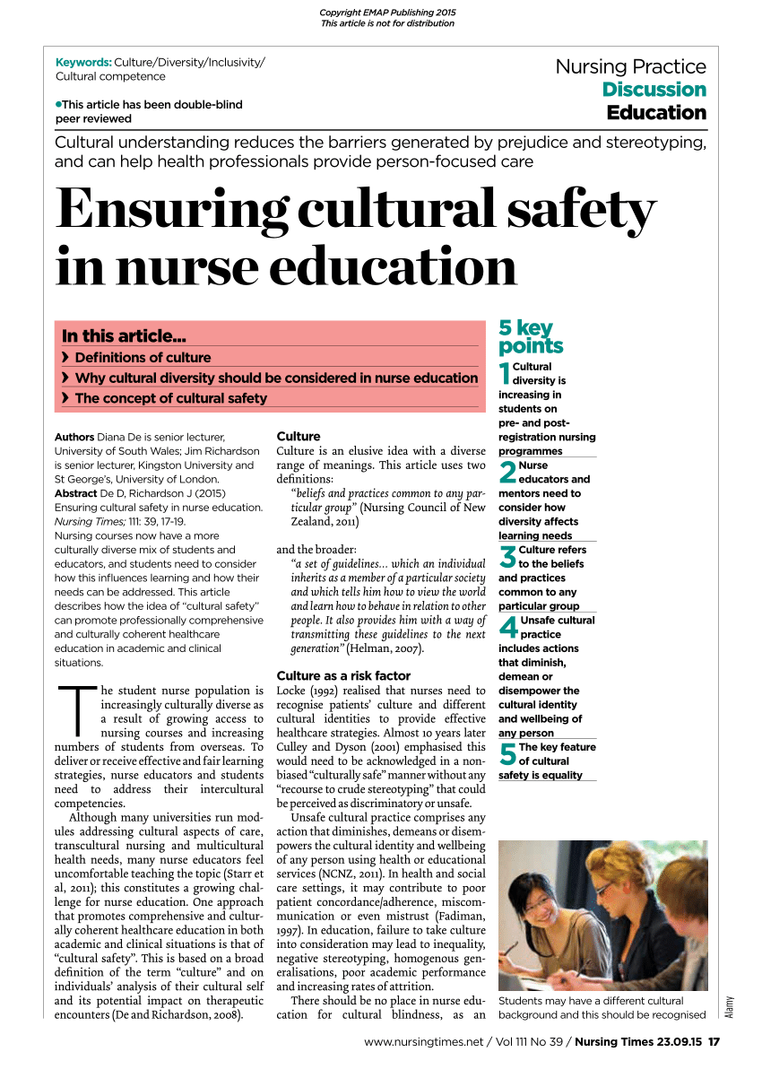 cultural safety in nursing essay