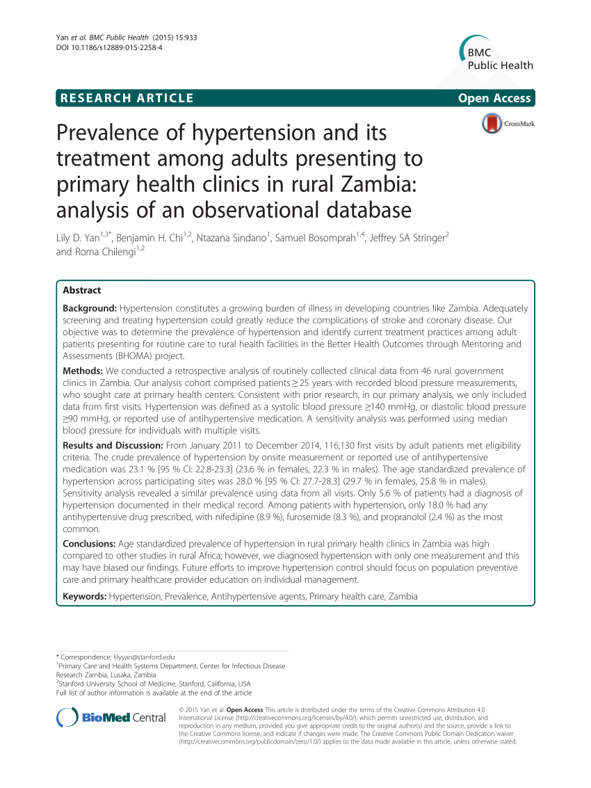 research articles about hypertension