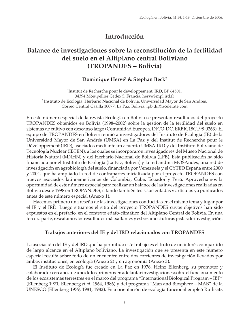 PDF) Balance de investigacion sobre la reconstitucion de la ...