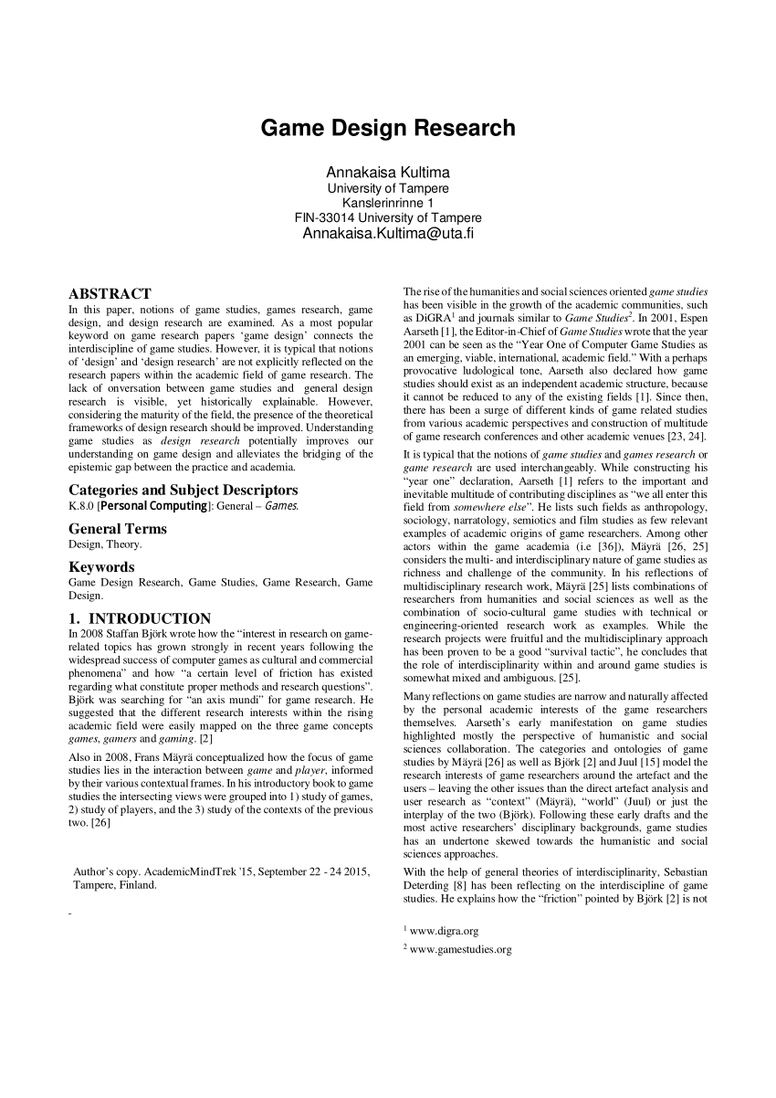 research paper architecture pdf