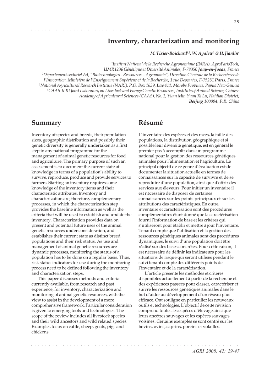 PDF) Sustainable use and genetic improvement