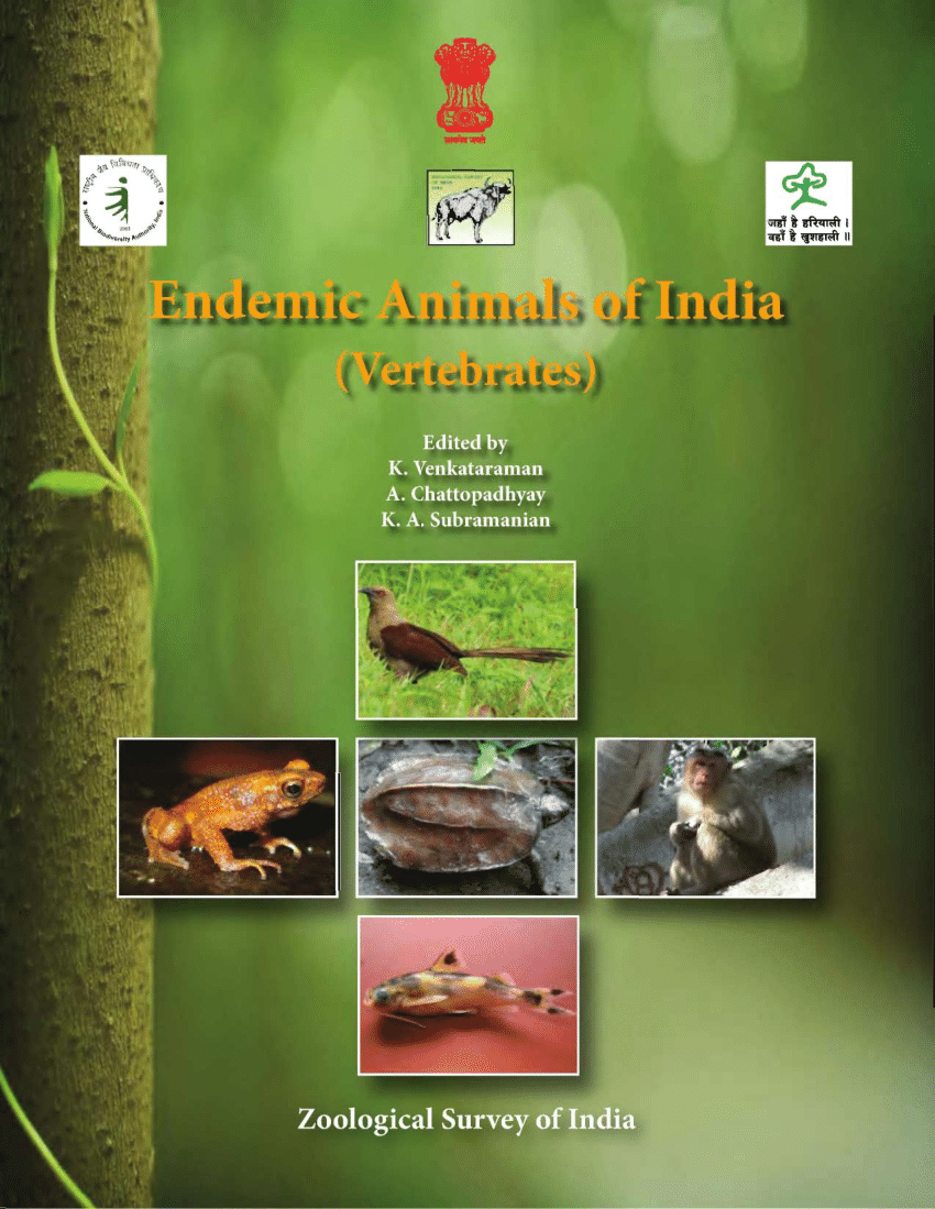 PDF) Endemic Animals of India (Vertebrates)