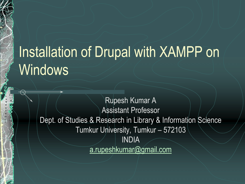 drupal xampp install