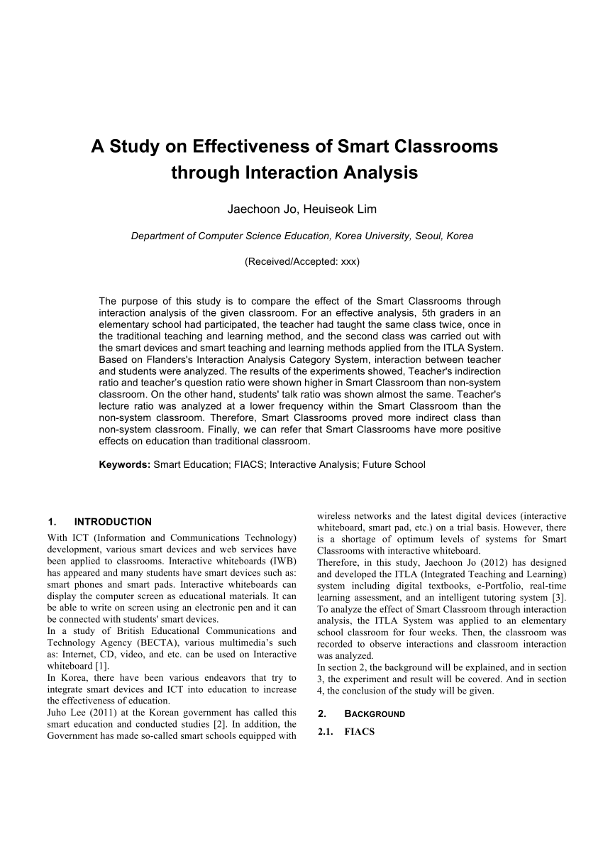 literature review on classroom interaction