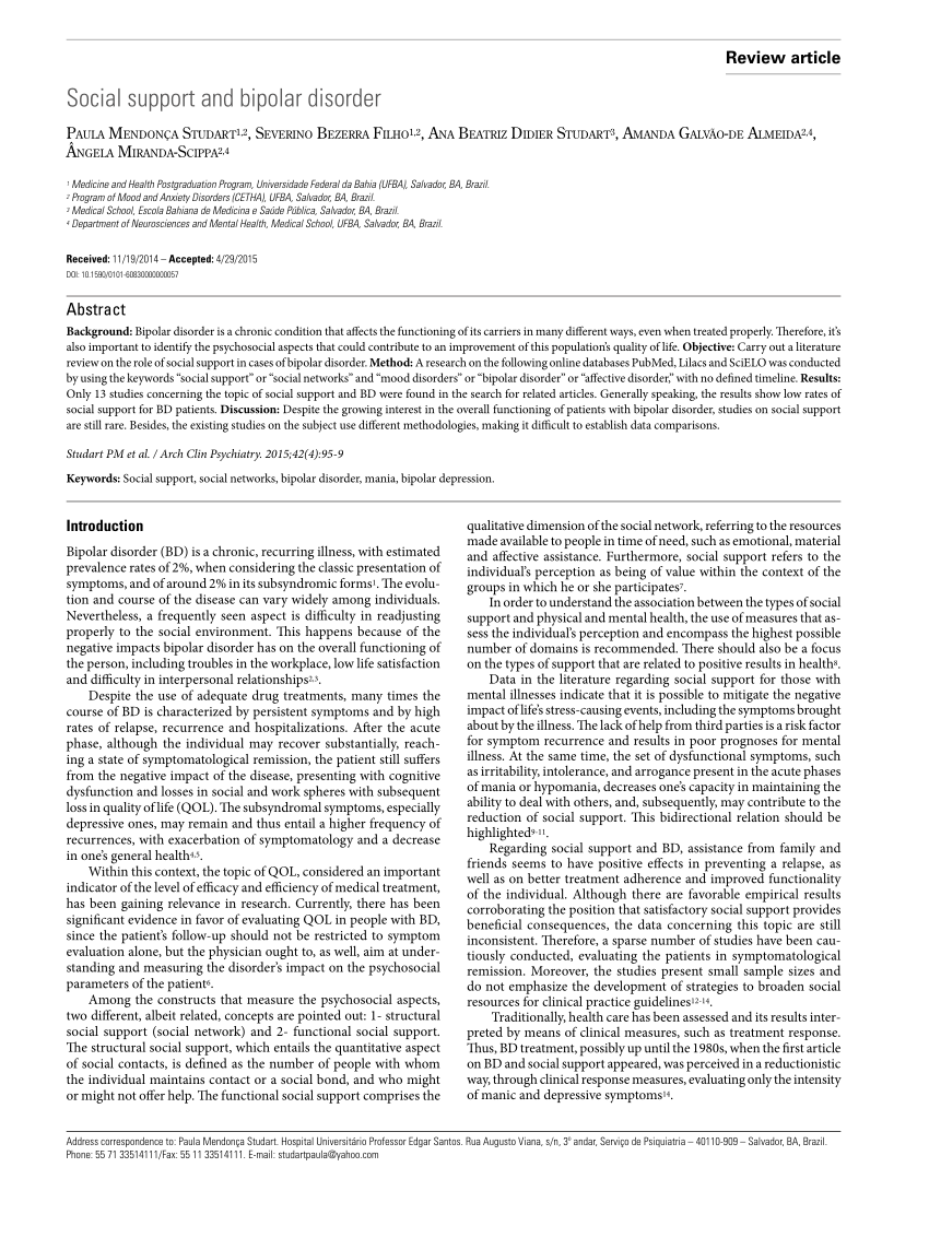 research article on bipolar disorder