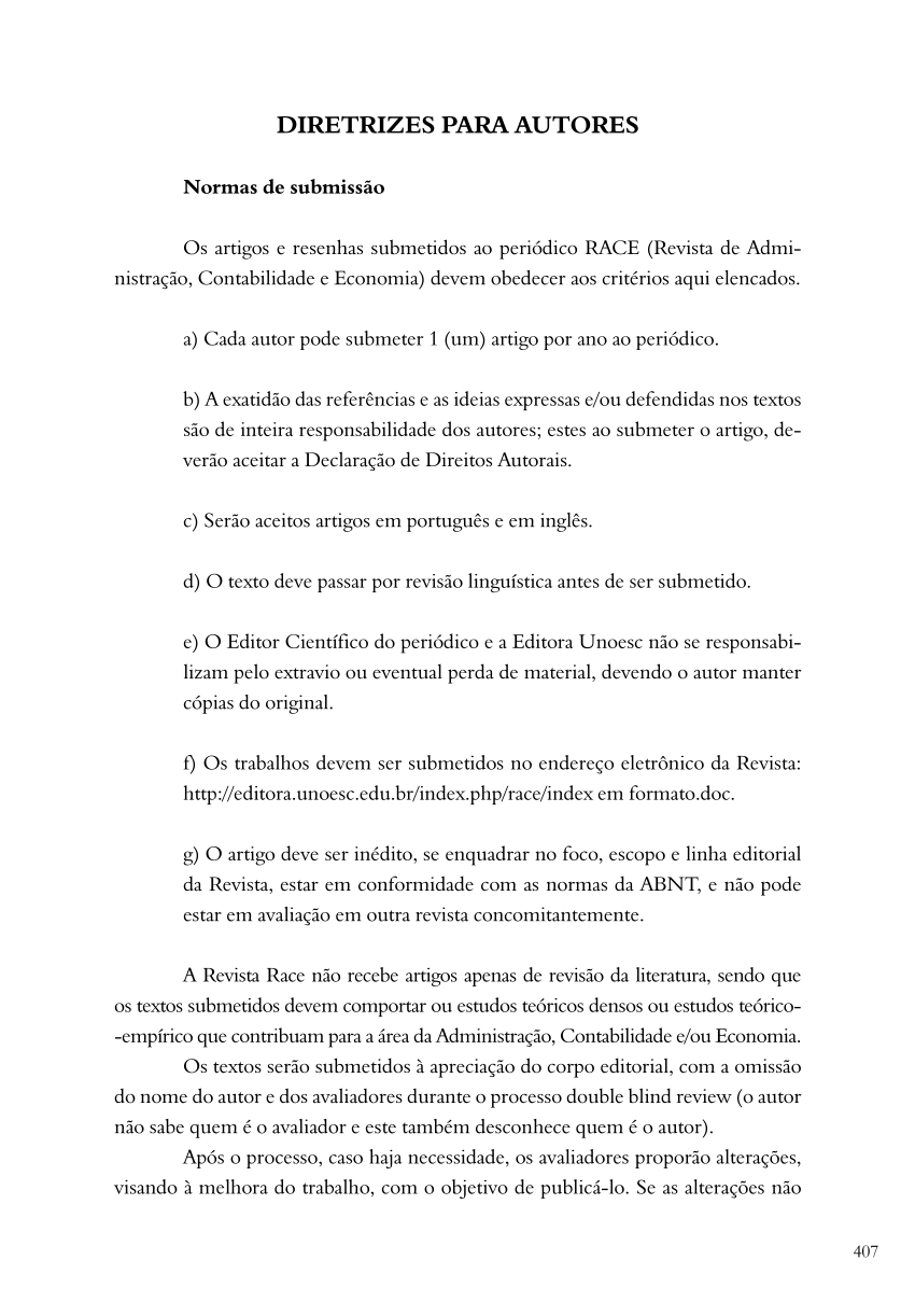 Pdf Normas Para Submissãosubmition Regulations 1816