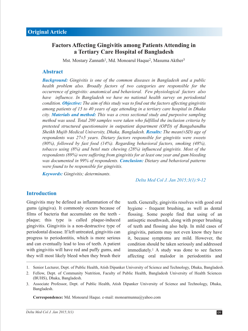 pdf-factors-affecting-gingivitis-among-patients-attending-in-a