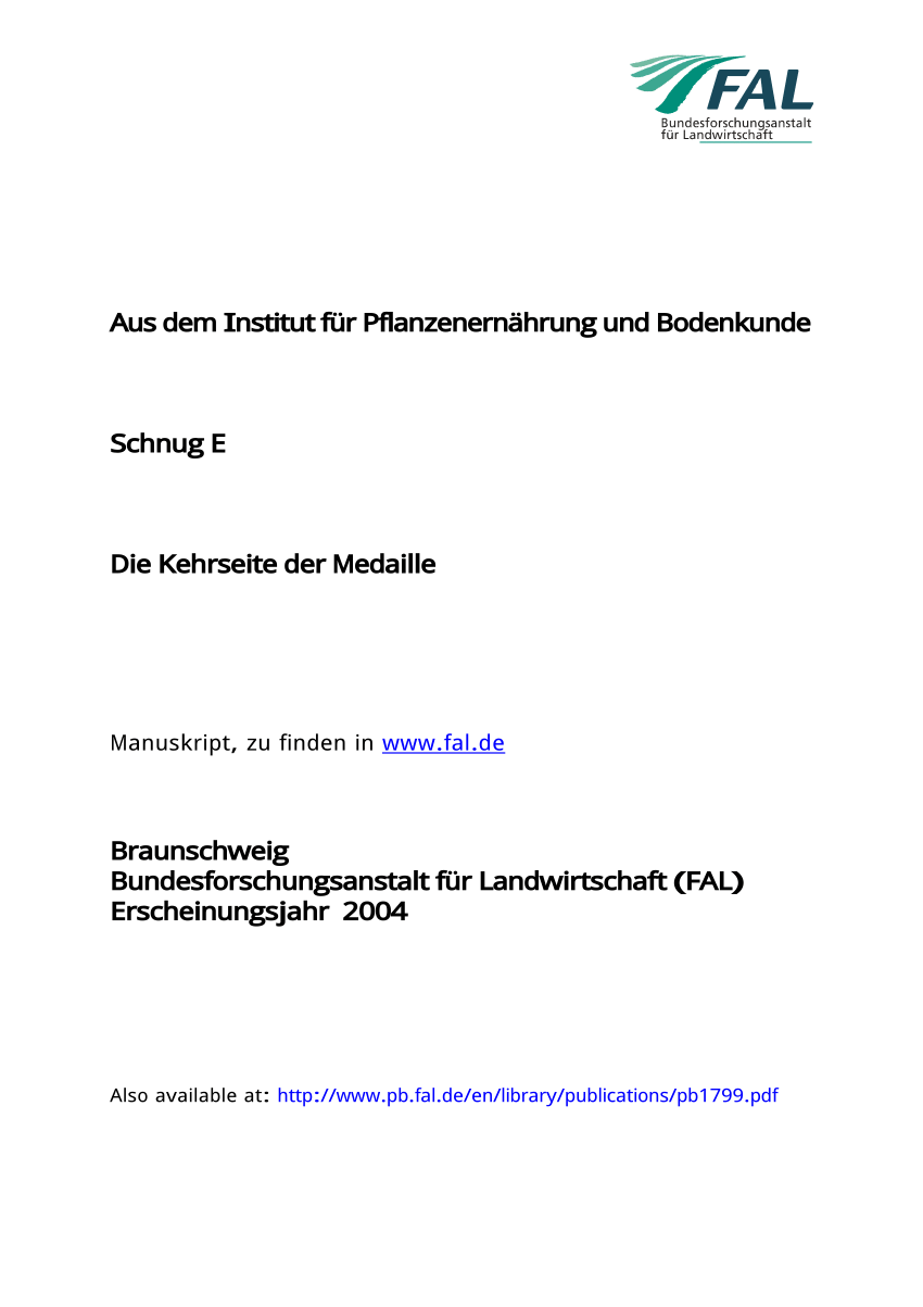 (PDF) Die Kehrseite der Medaille