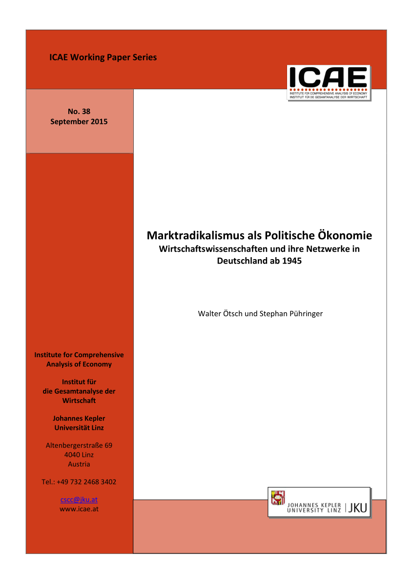 PDF Marktradikalismus als Politische –konomie