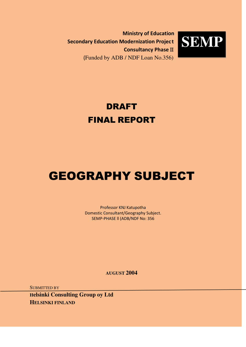 research paper on geography pdf