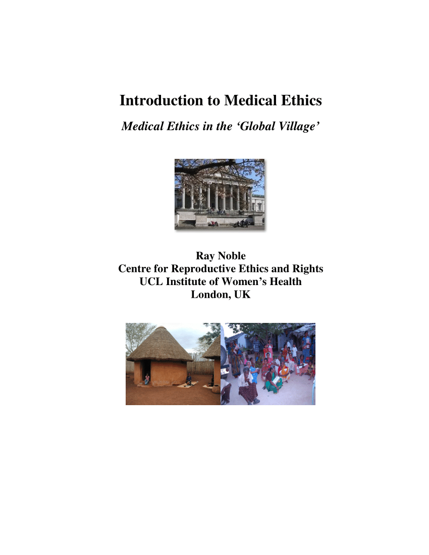 (PDF) Introduction to medical ethics