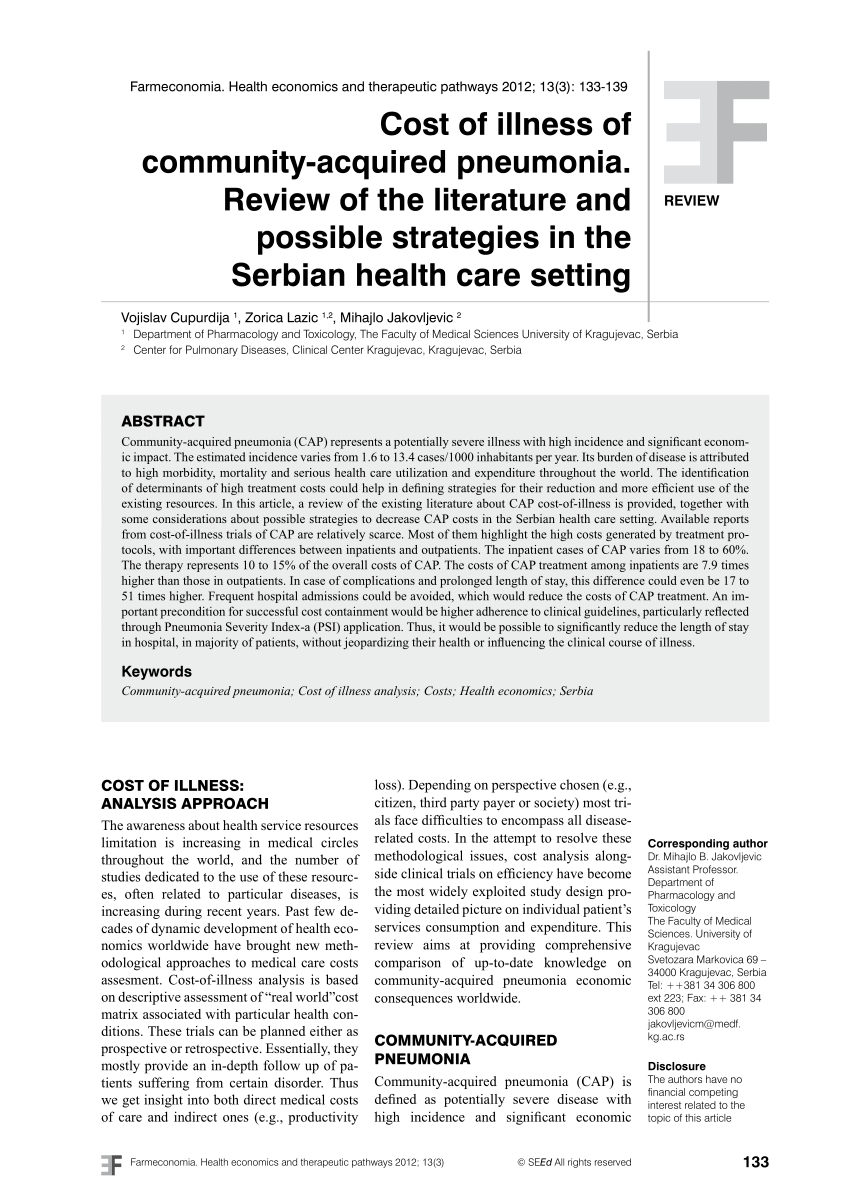 literature review of pneumonia under five year pdf