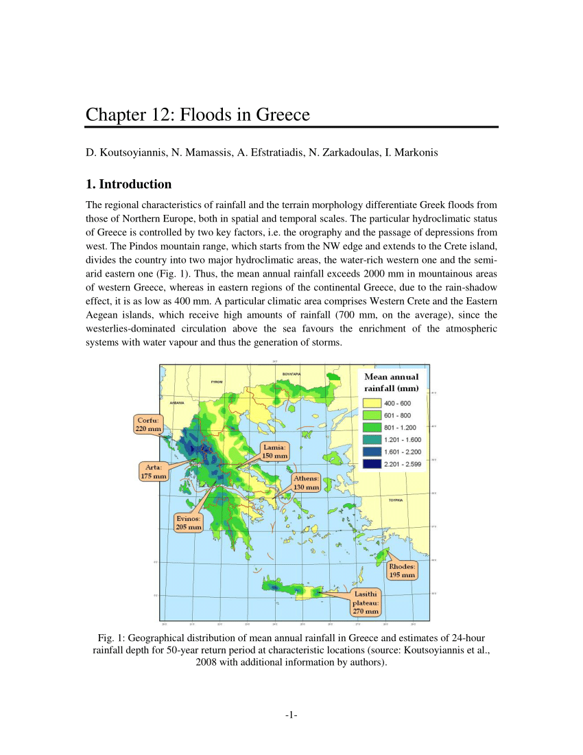 (PDF) Floods in Greece