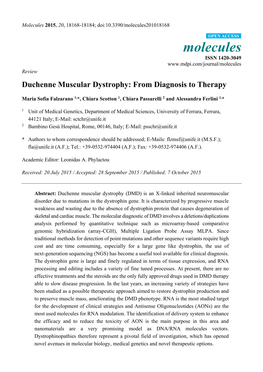 research paper on muscular dystrophy