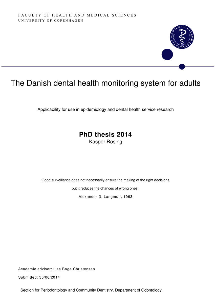 thesis health monitoring