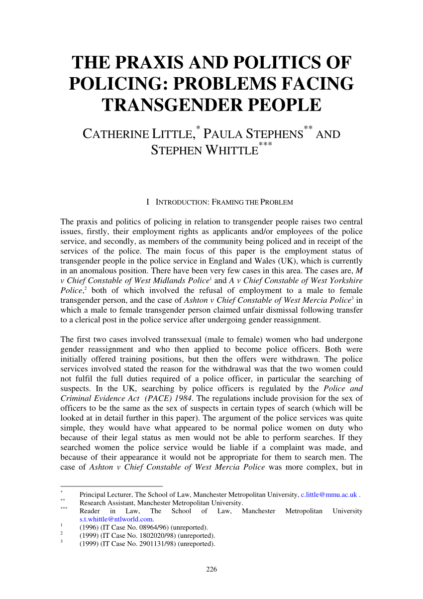 transgender essay topics