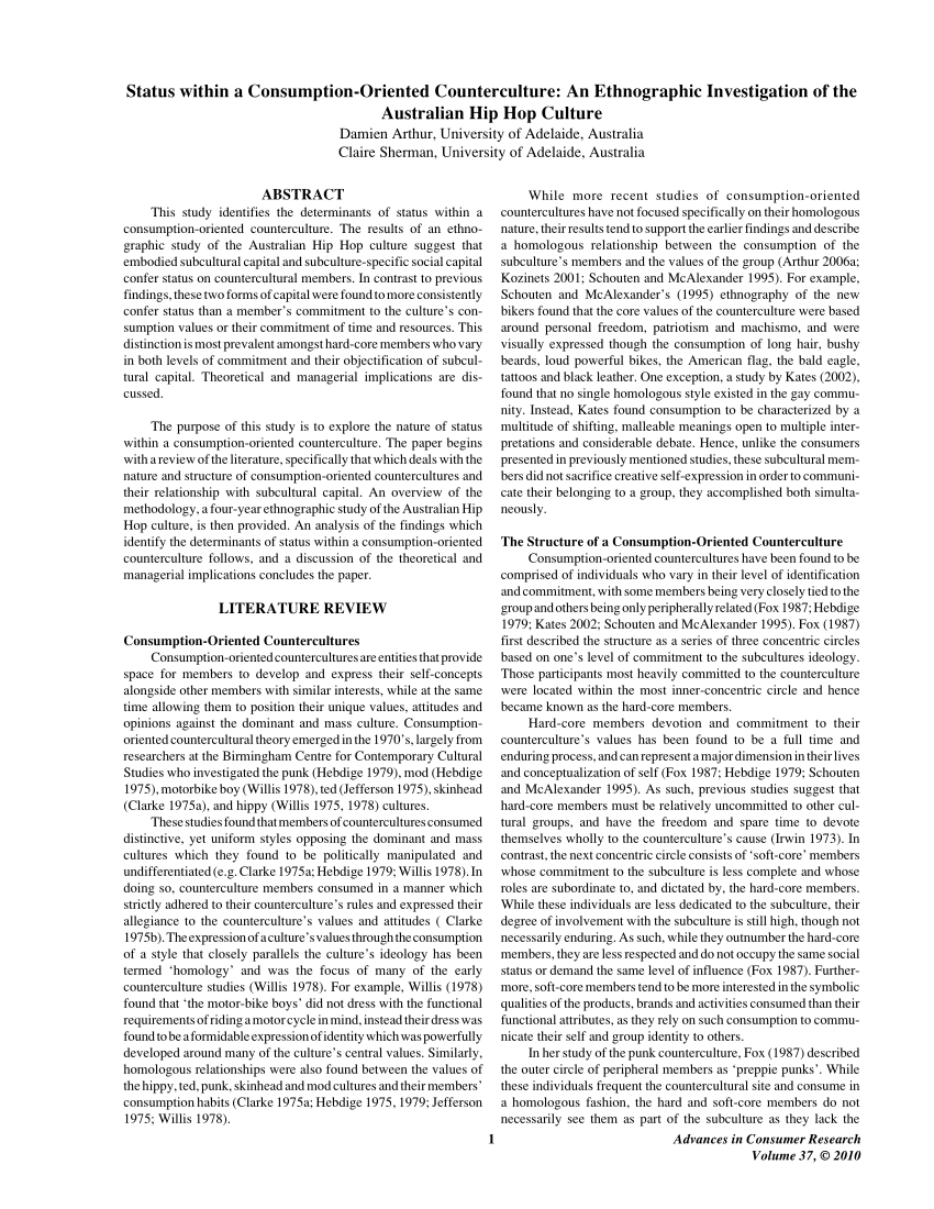 Articulating the Counter in Subculture Studies