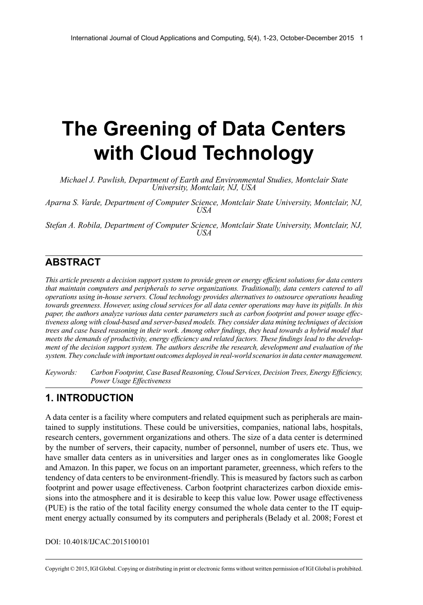 data center research paper