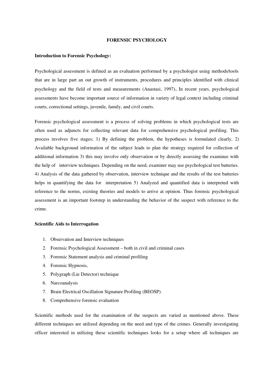 forensic psychology dissertation pdf