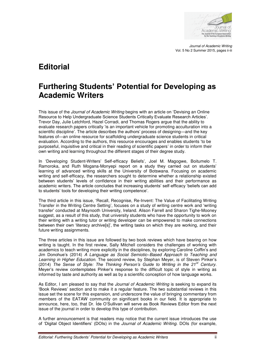 writing academic articles