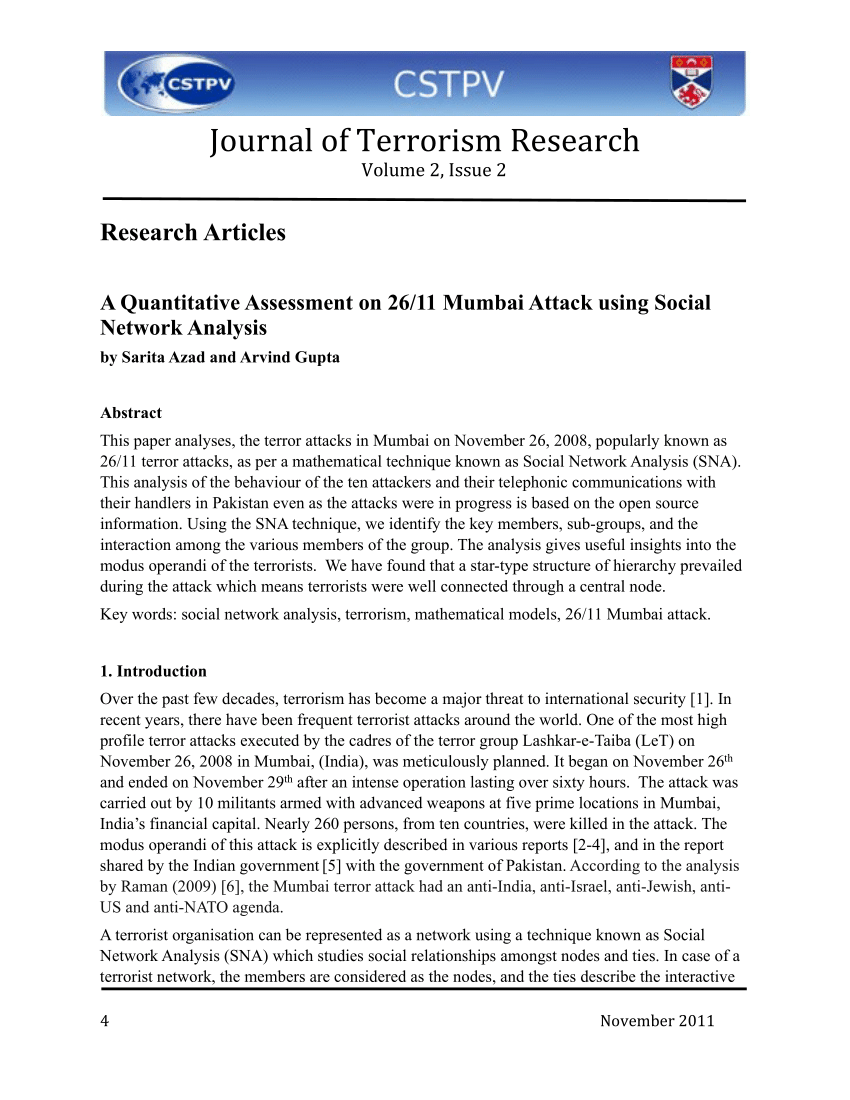 report writing on terrorism in india