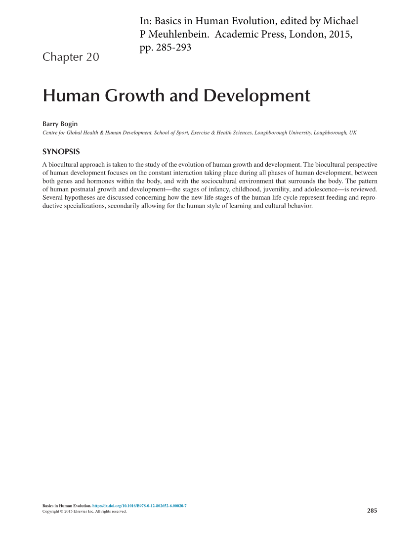 growth development human pdf