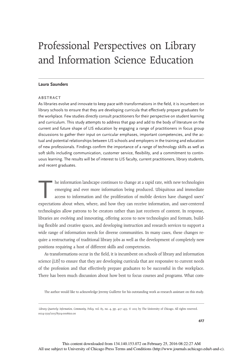 thesis on library and information science pdf