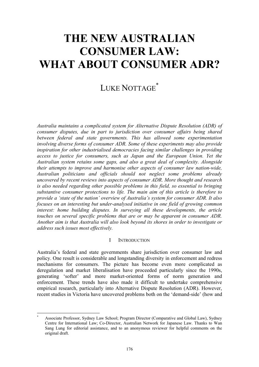 case study consumer law
